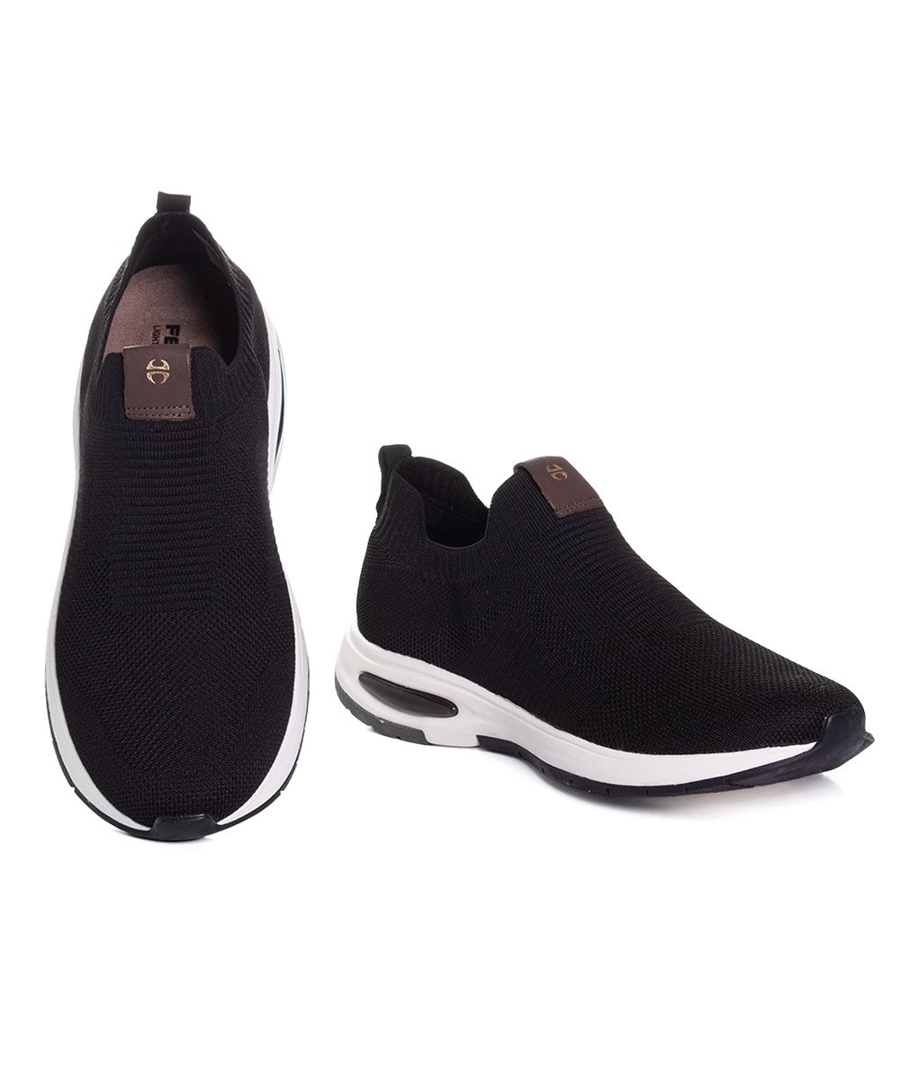Tênis Masculino Ferriceli Knit Five Preto Preto 4