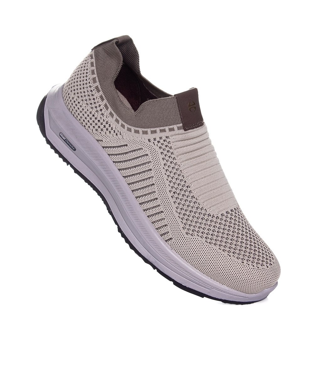 Tênis Masculino Ferriceli Knit Etron Bege Bege 2