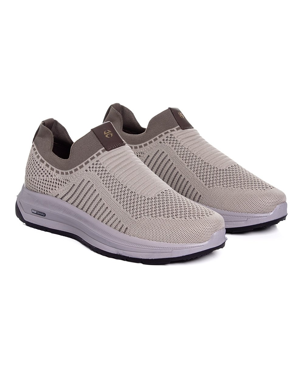 Tênis Masculino Ferriceli Knit Etron Bege Bege 3