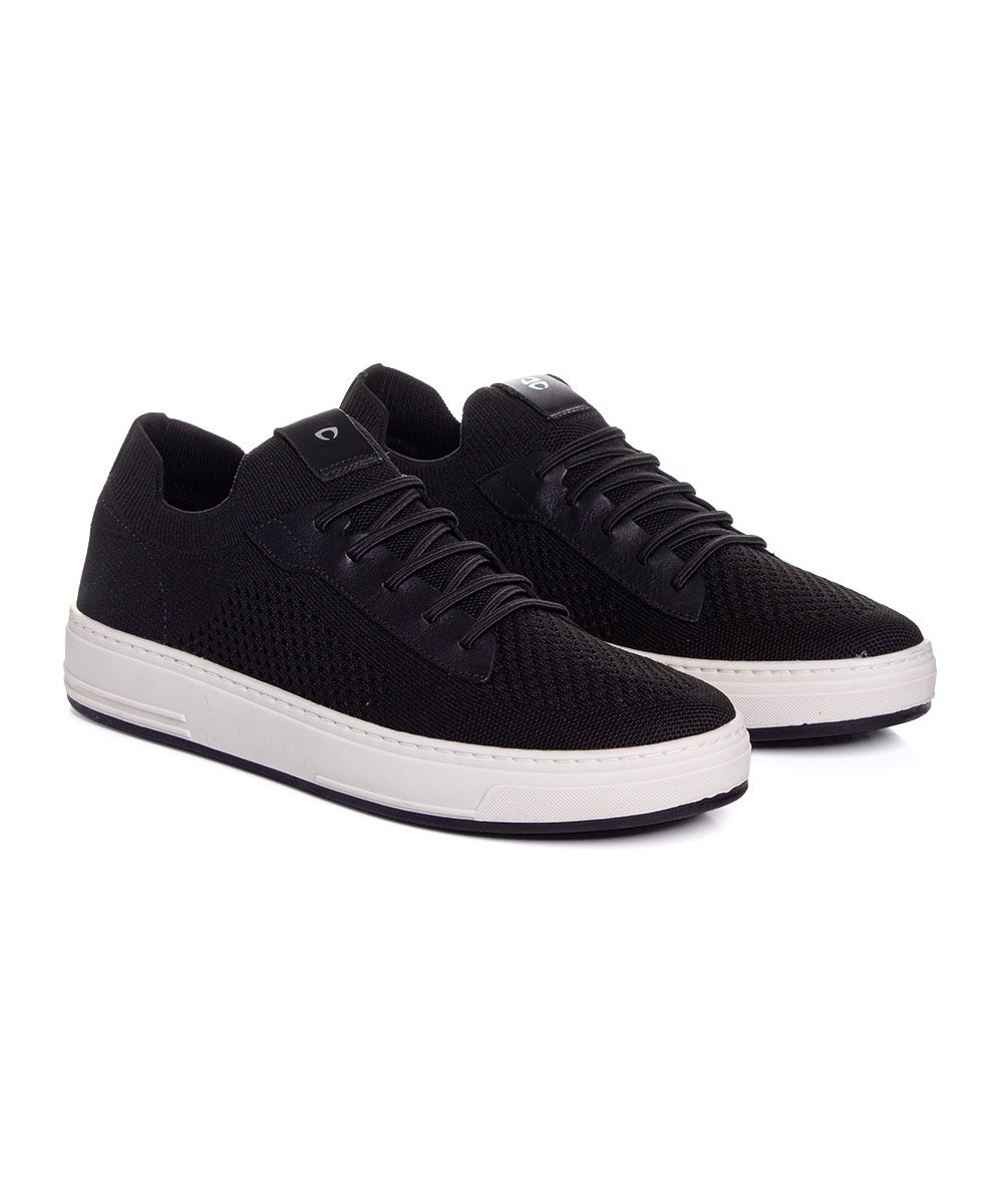 Tênis Ferriceli Knit Rover Tamanho Especial Preto Preto 3