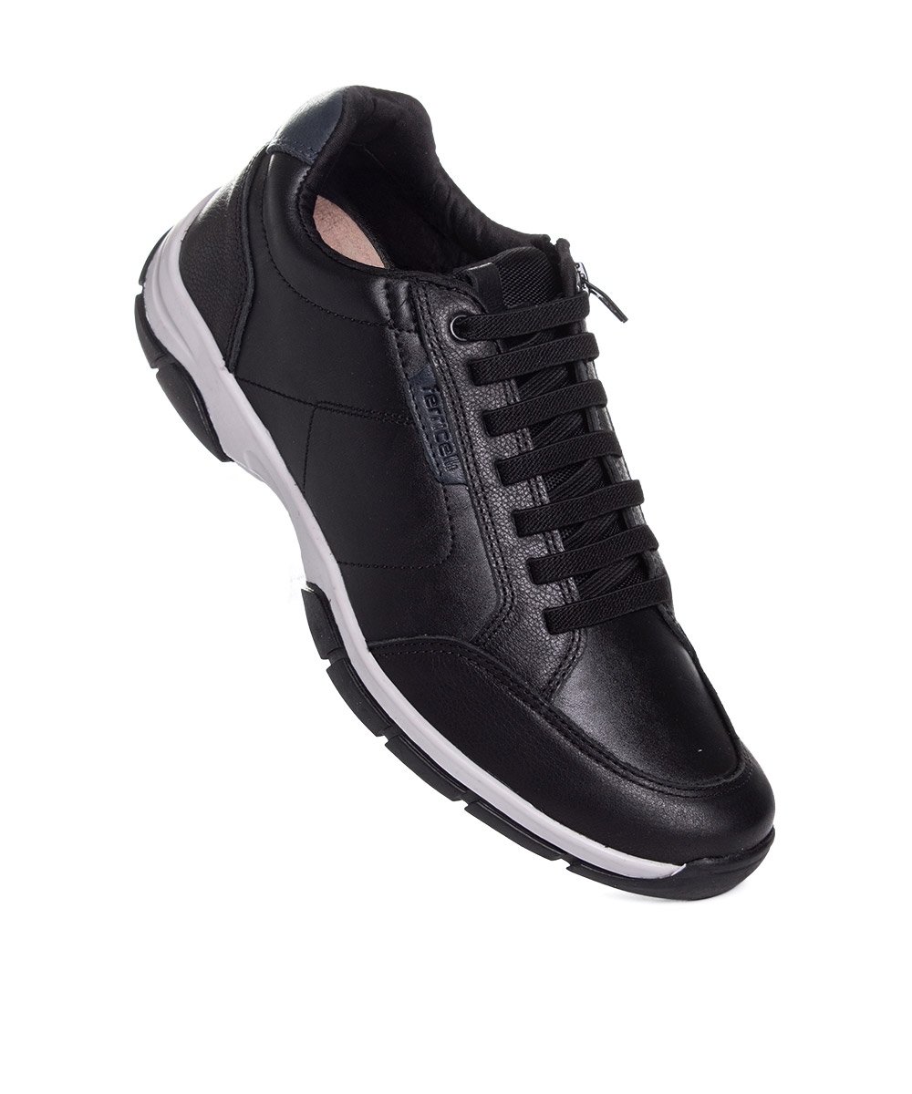 Sapatênis Ferriceli Radption Tam-Especial Couro Preto Preto 2