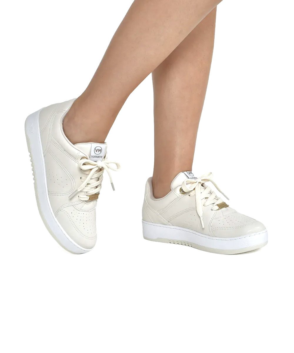 Tênis Feminino Via Marte Casual Vm Marfim Branco 5