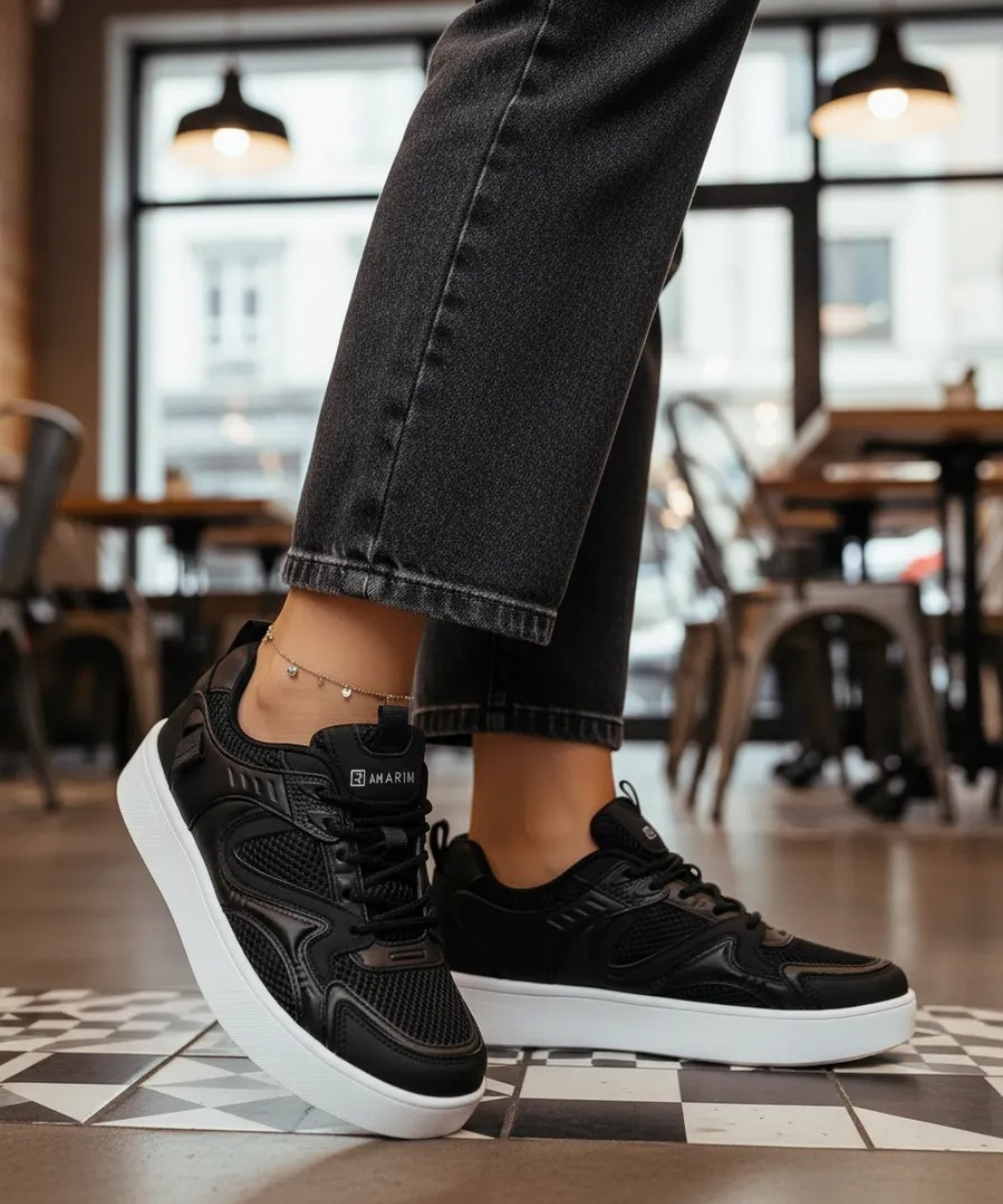 Tênis Casual Ramarim Diamante Preto Preto 3