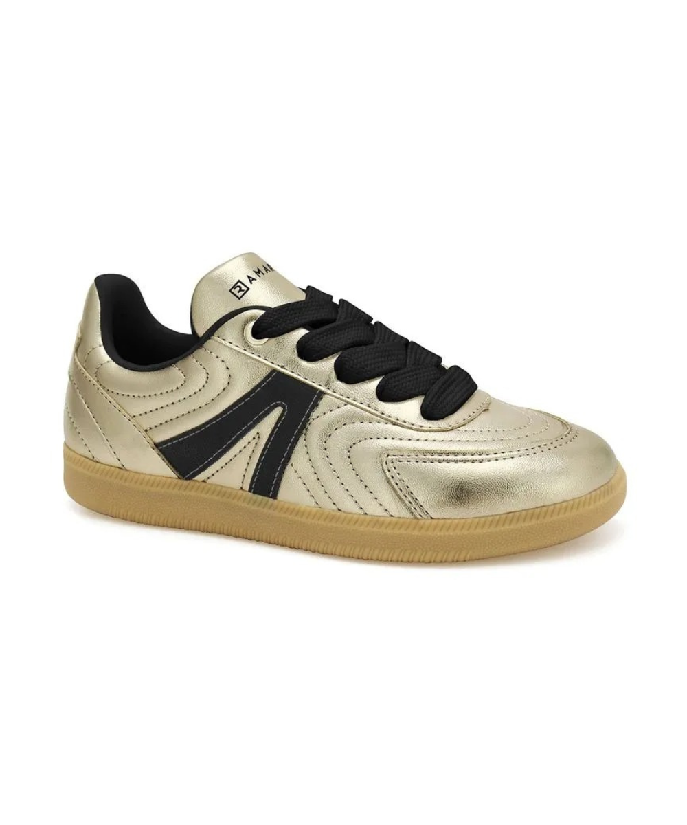 Tênis Casual Ramarim Clássico Metalizado Ouro Dourado 3