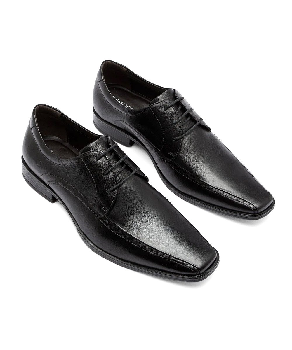 Sapato Masculino Democrata Unique Couro Preto Preto 2