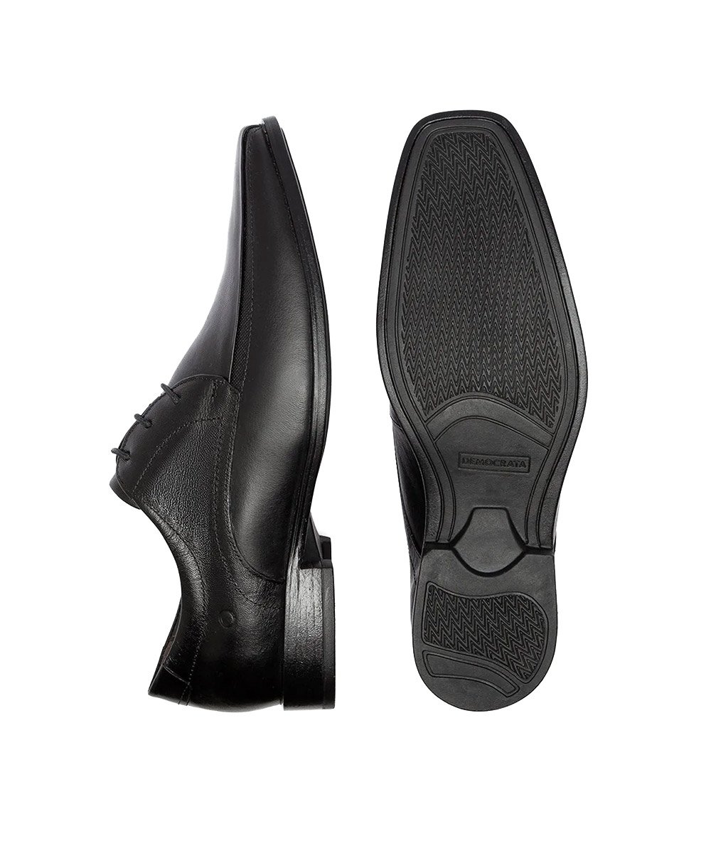 Sapato Masculino Democrata Unique Couro Preto Preto 4