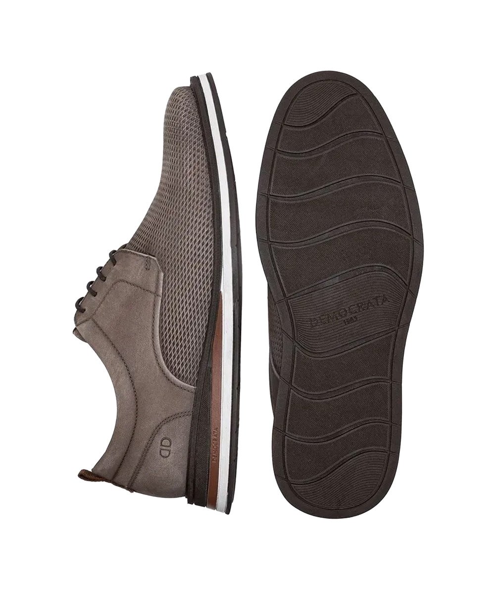 Sapato Masculino Democrata Metropolitan Couro Bege Marrom 4