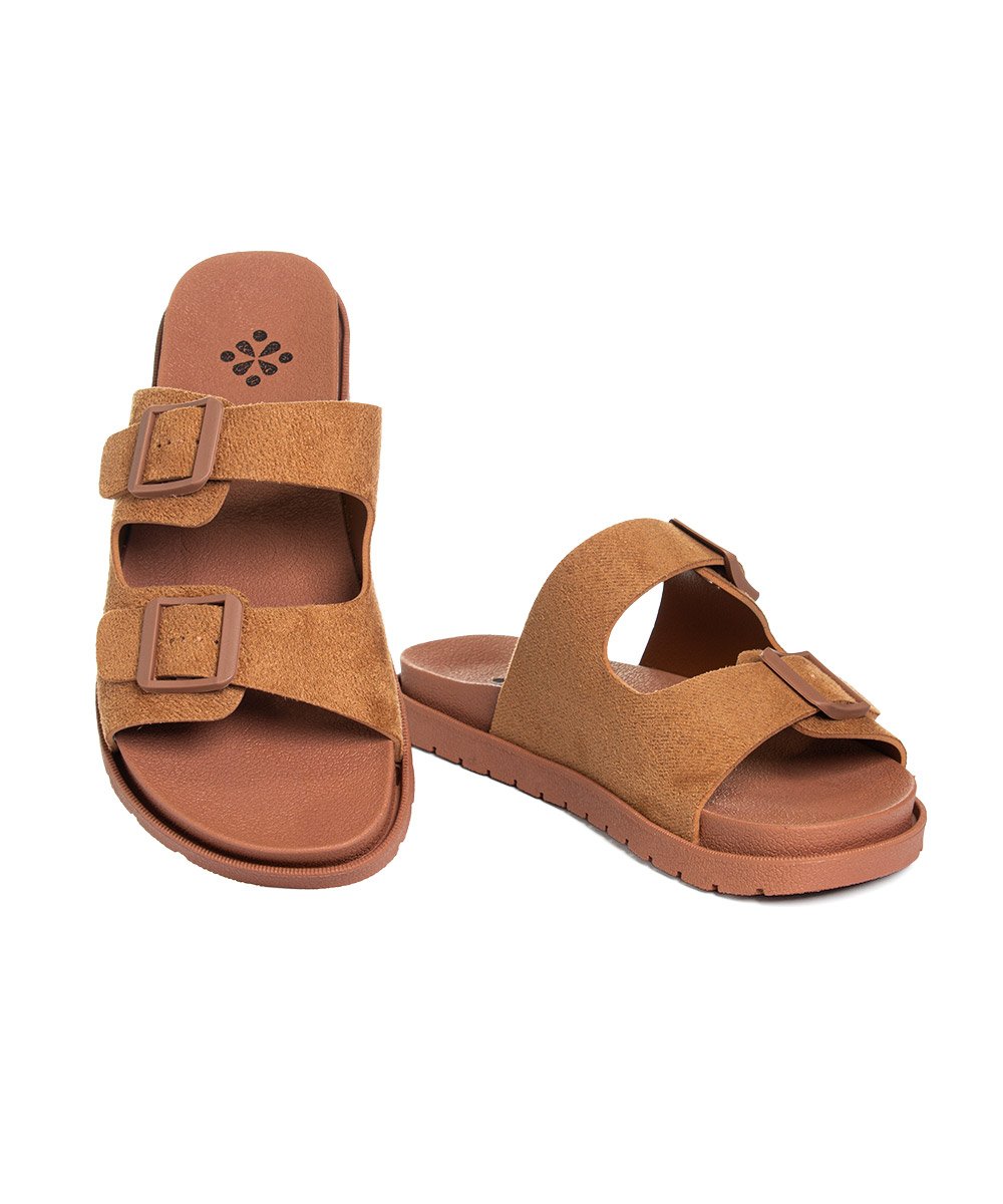 Tamanco Flatform Pixolé Fivelas Brk Caramelo Marrom 3