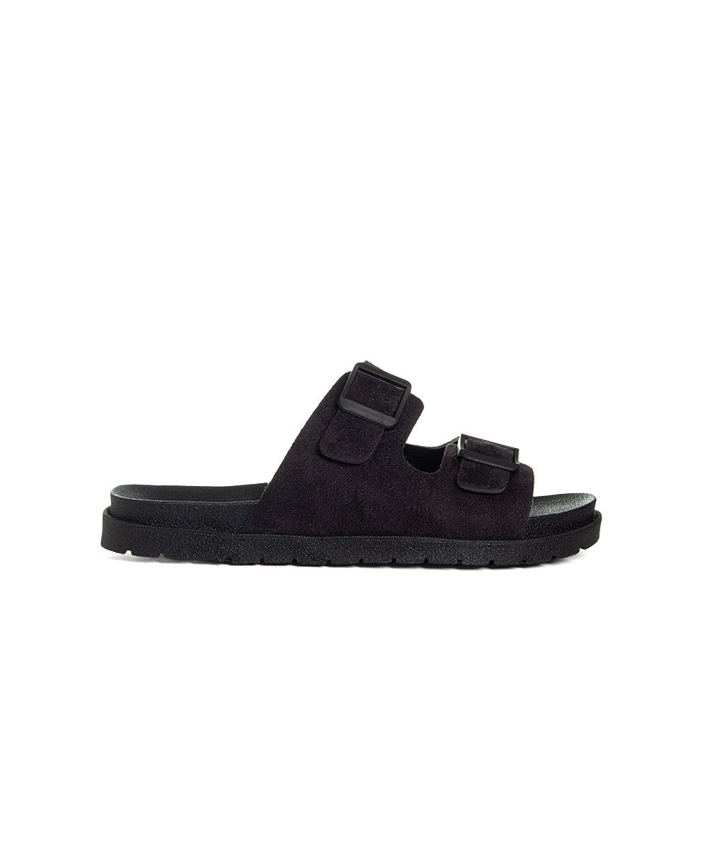 Tamanco Flatform Pixolé Fivelas Brk Preto