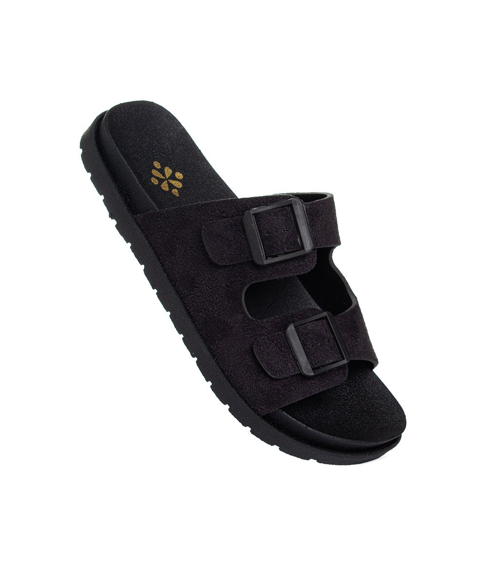Tamanco Flatform Pixolé Fivelas Brk Preto Preto 4