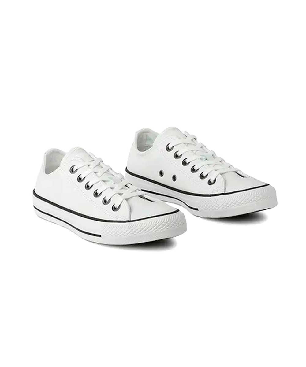 Tênis All Star Converse Ct0604 Couro Branco Branco 2
