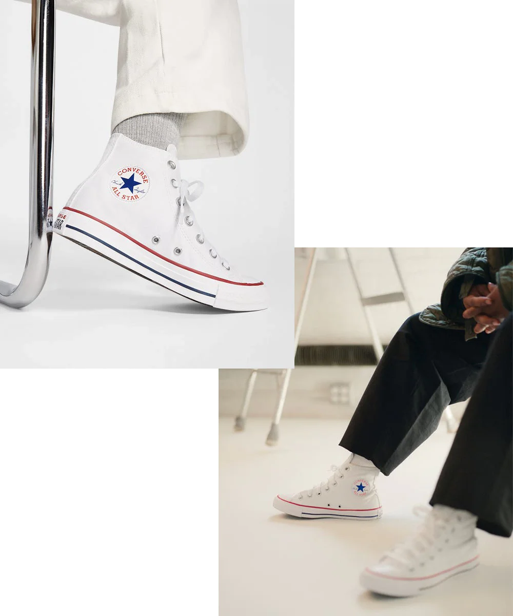 Tênis All Star Converse Cano Alto Chuck Taylor Ct0004 Branco Branco 5