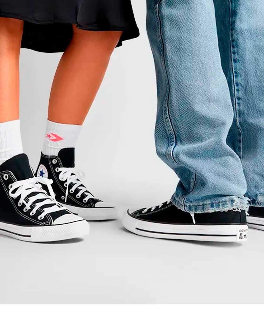 Tênis All Star Converse Cano Alto Chuck Taylor Ct0004 Preto Preto 4