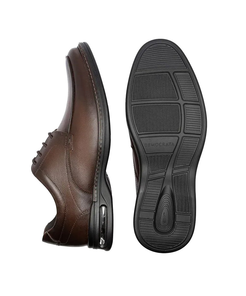 Sapato Democrata Air Magnum Couro Tan Marrom 4