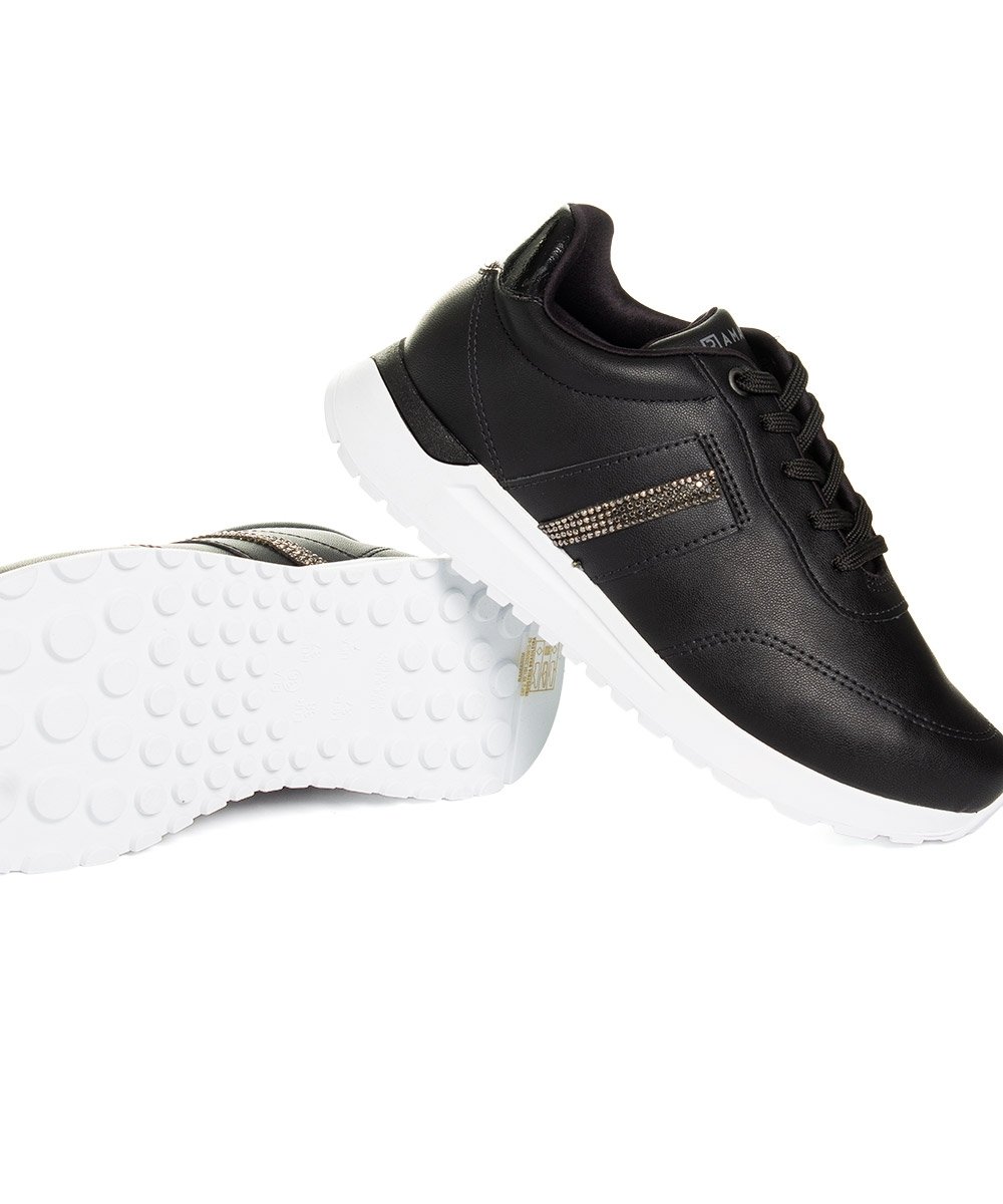 Tênis Feminino Ramarim Casual Preto Preto 4