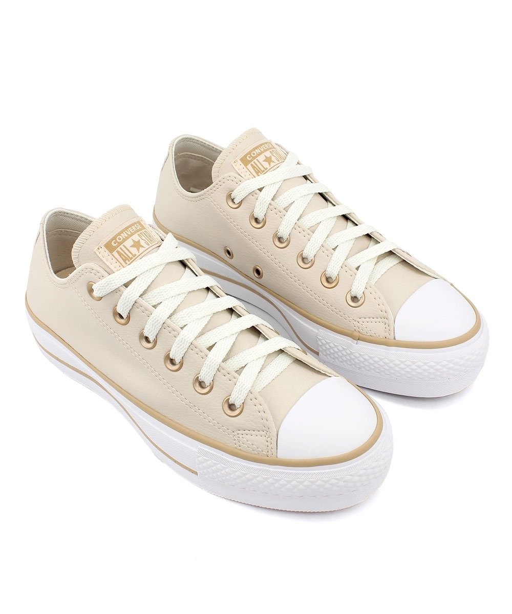 Tênis Converse All Star Platforma Ct0983 Bege Bege 2