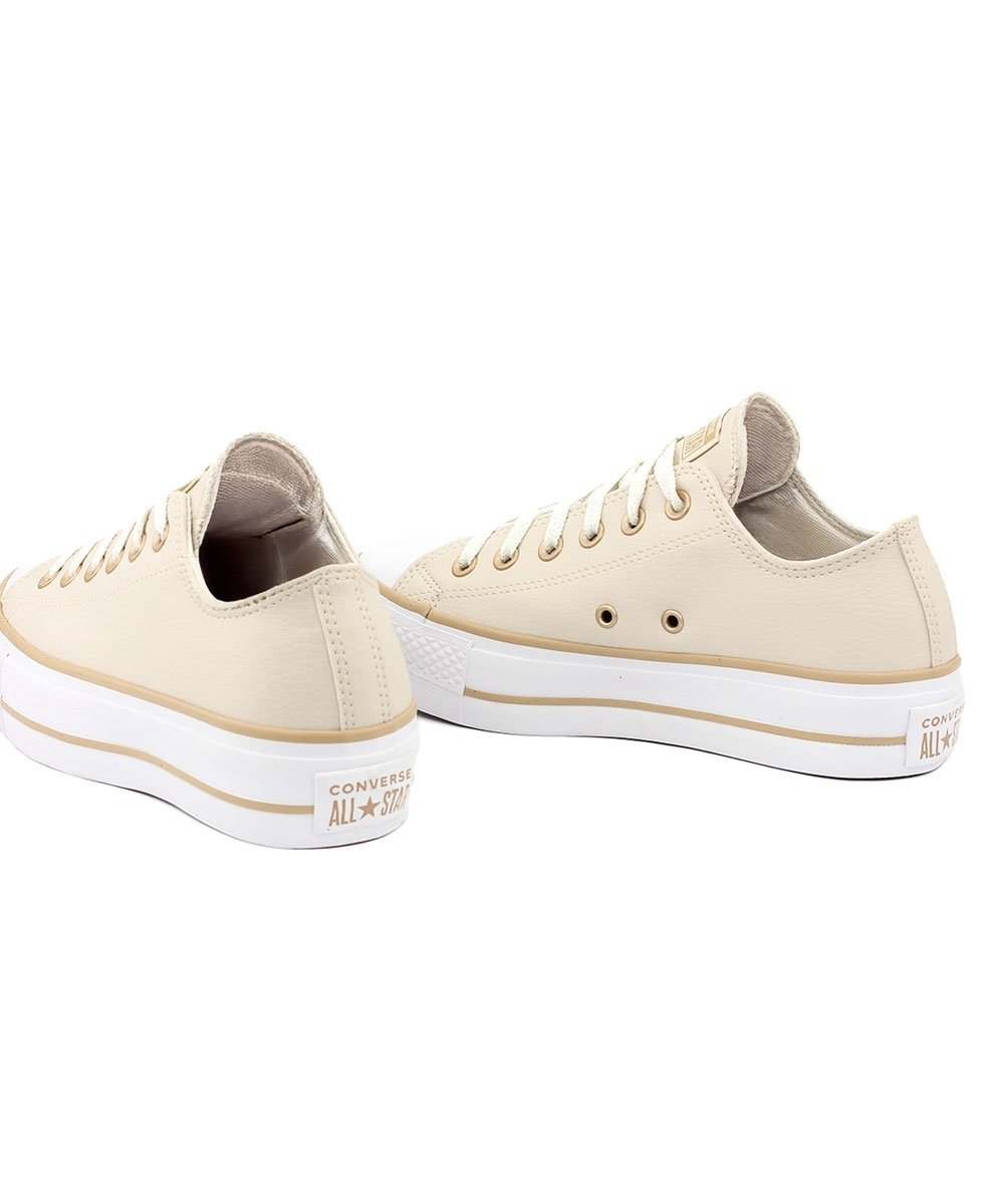 Tênis Converse All Star Platforma Ct0983 Bege Bege 4