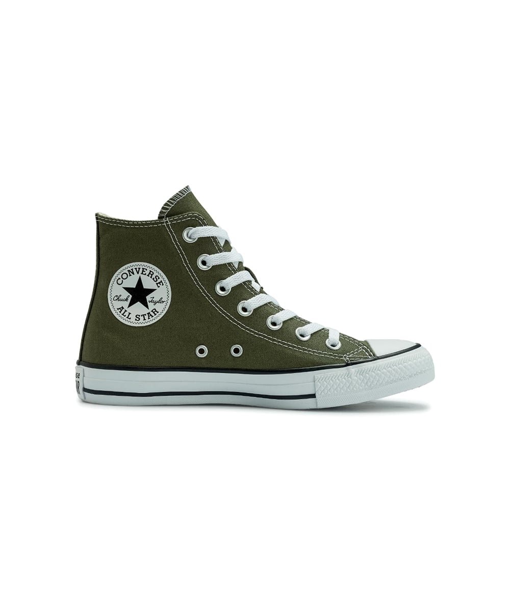 Tênis Cano Alto Converse All Star Seasonal Colors Verde Oliva