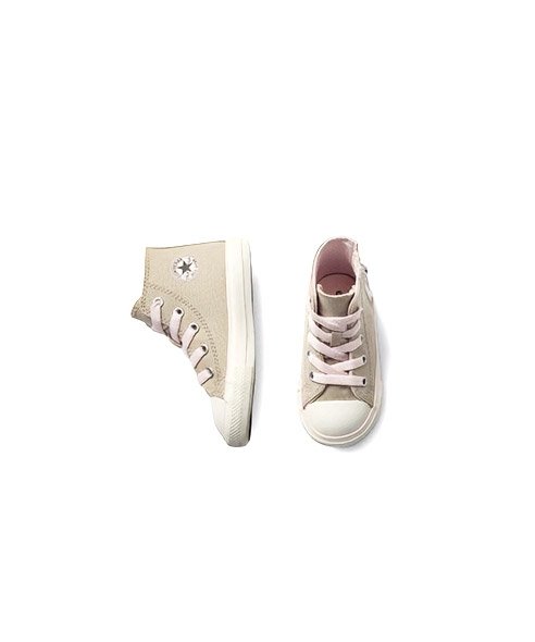 Tênis Infantil Converse All Star Side Zip Marfim Bege 4