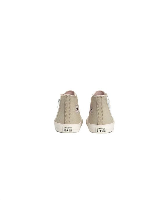 Tênis Infantil Converse All Star Side Zip Marfim Bege 5