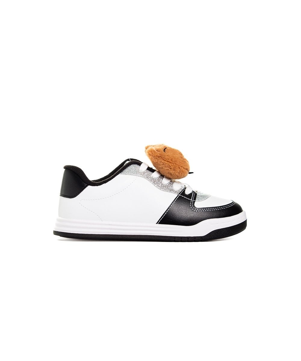 Tênis Infantil Molekinha Capivara Branco/Preto