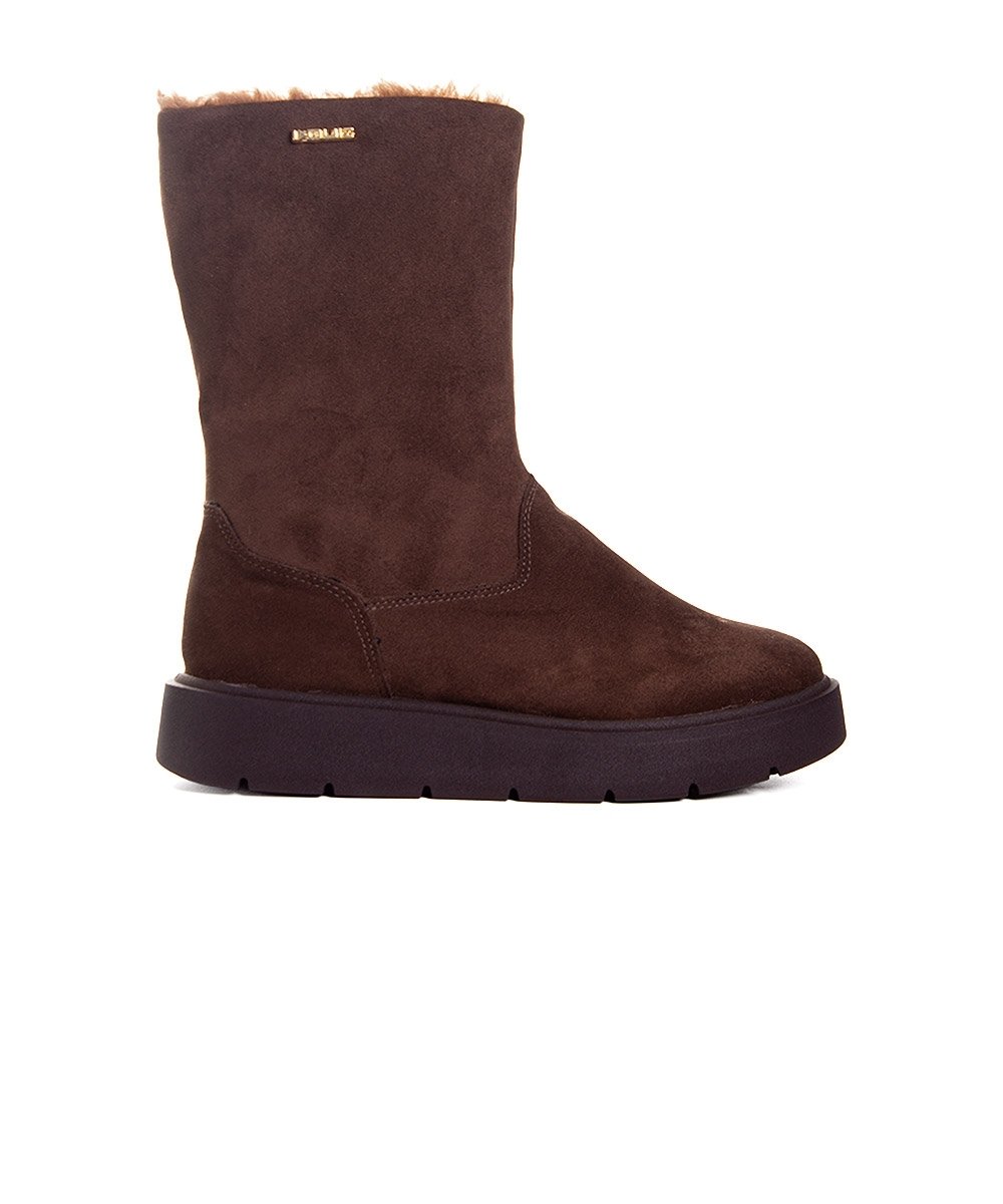 Bota Feminina Quiz Forrada Pelos Inverno Marrom