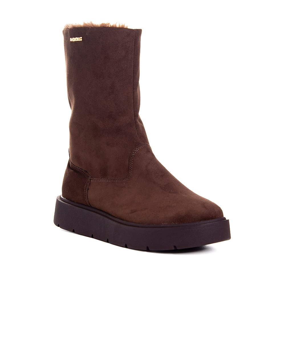 Bota Feminina Quiz Forrada Pelos Inverno Marrom Marrom 2