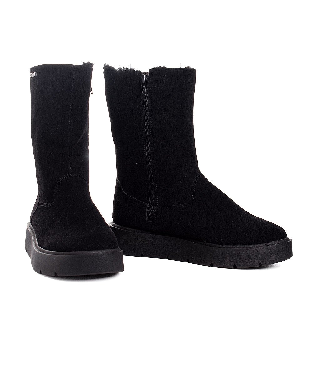 Bota Feminina Quiz Forrada Pelos Inverno Preto Preto 4