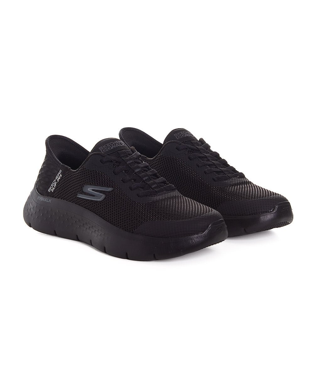 Tênis Feminino Skechers Go Walk Flex Slip-Ins Preto Preto 3