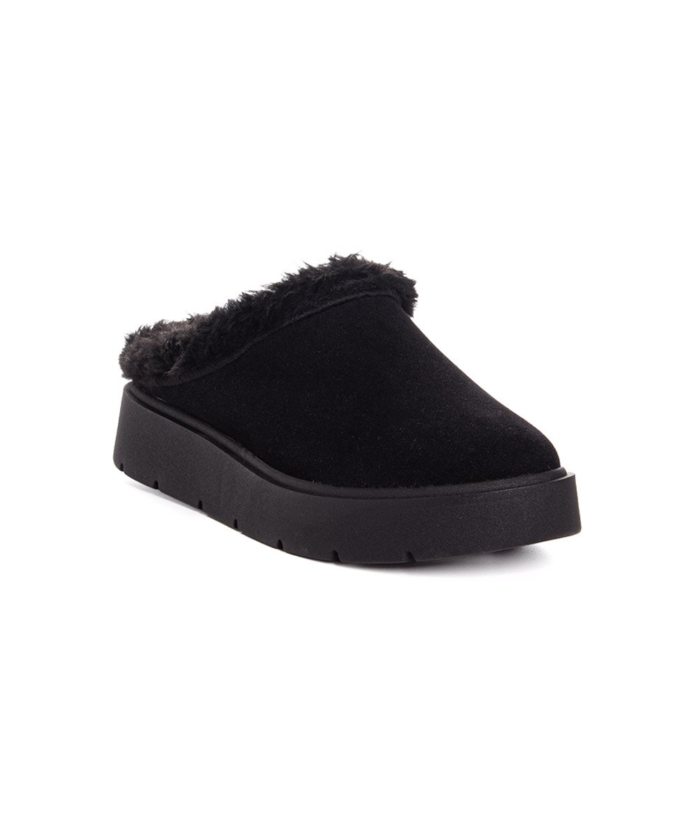 Mule Feminino Quiz Clog Forrado Preto Preto 3