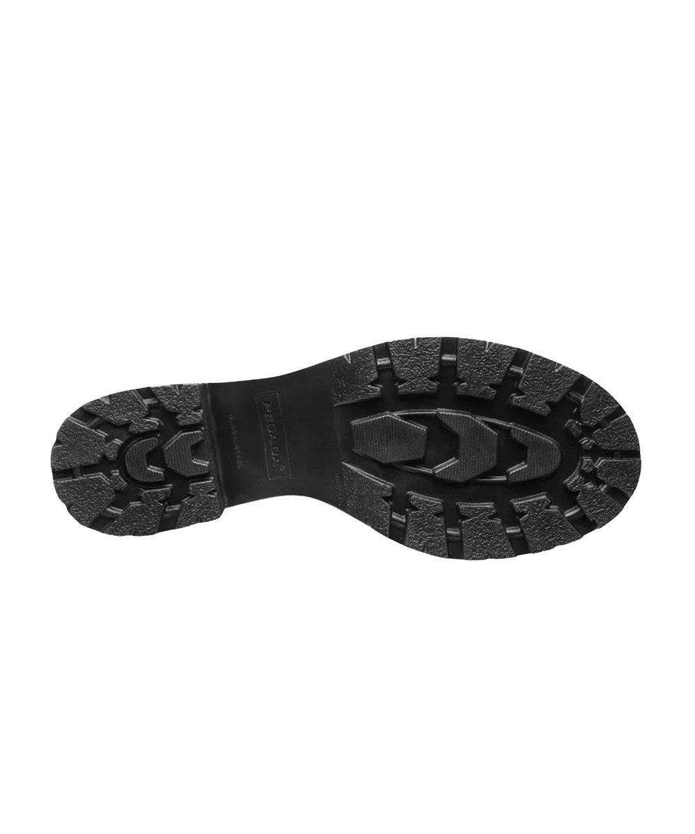 Bota Feminina Pegada Salto Bloco Couro Preto Preto 5