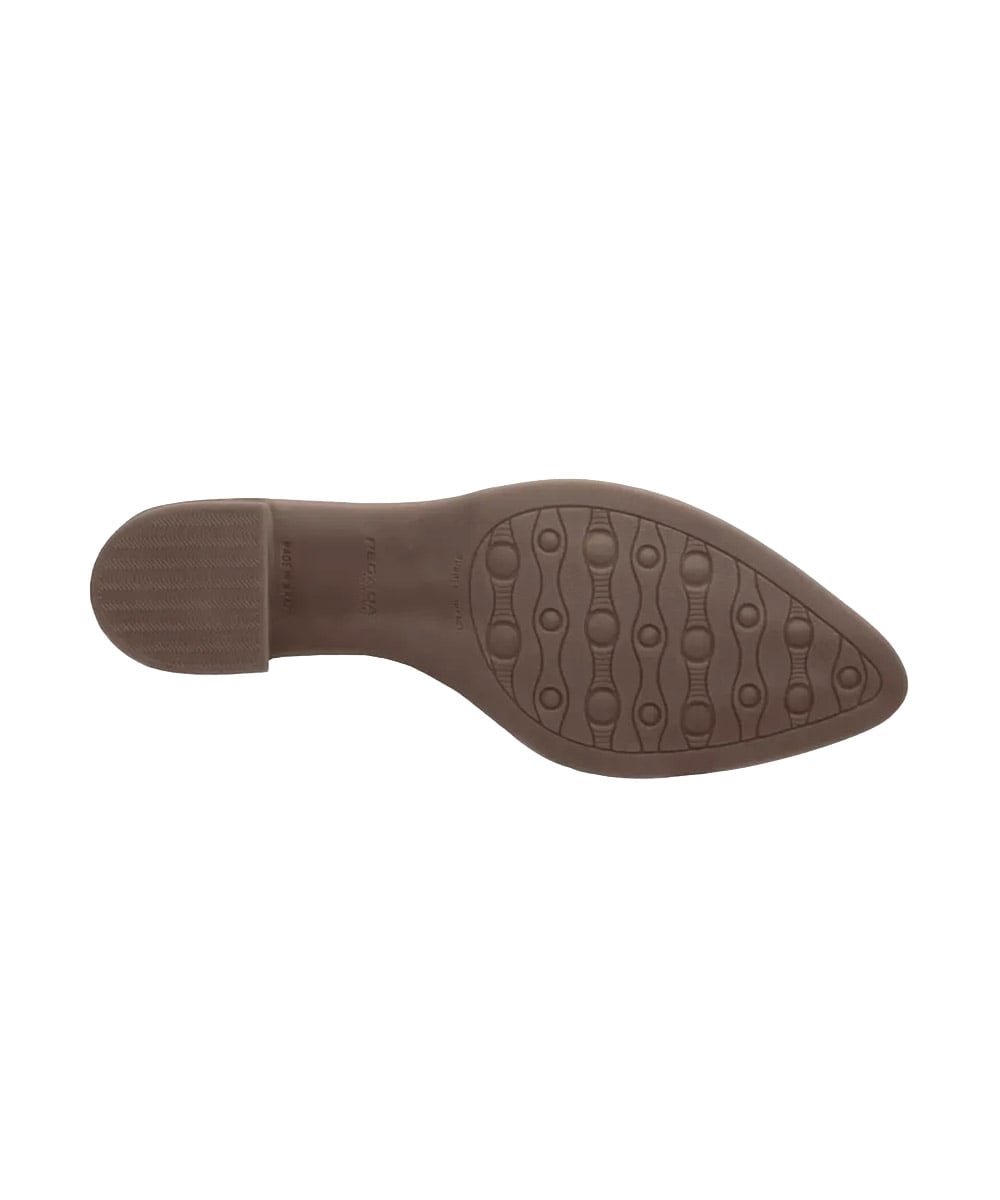 Bota Feminina Pegada Salto Bloco Baixo Couro Marrom Marrom 5