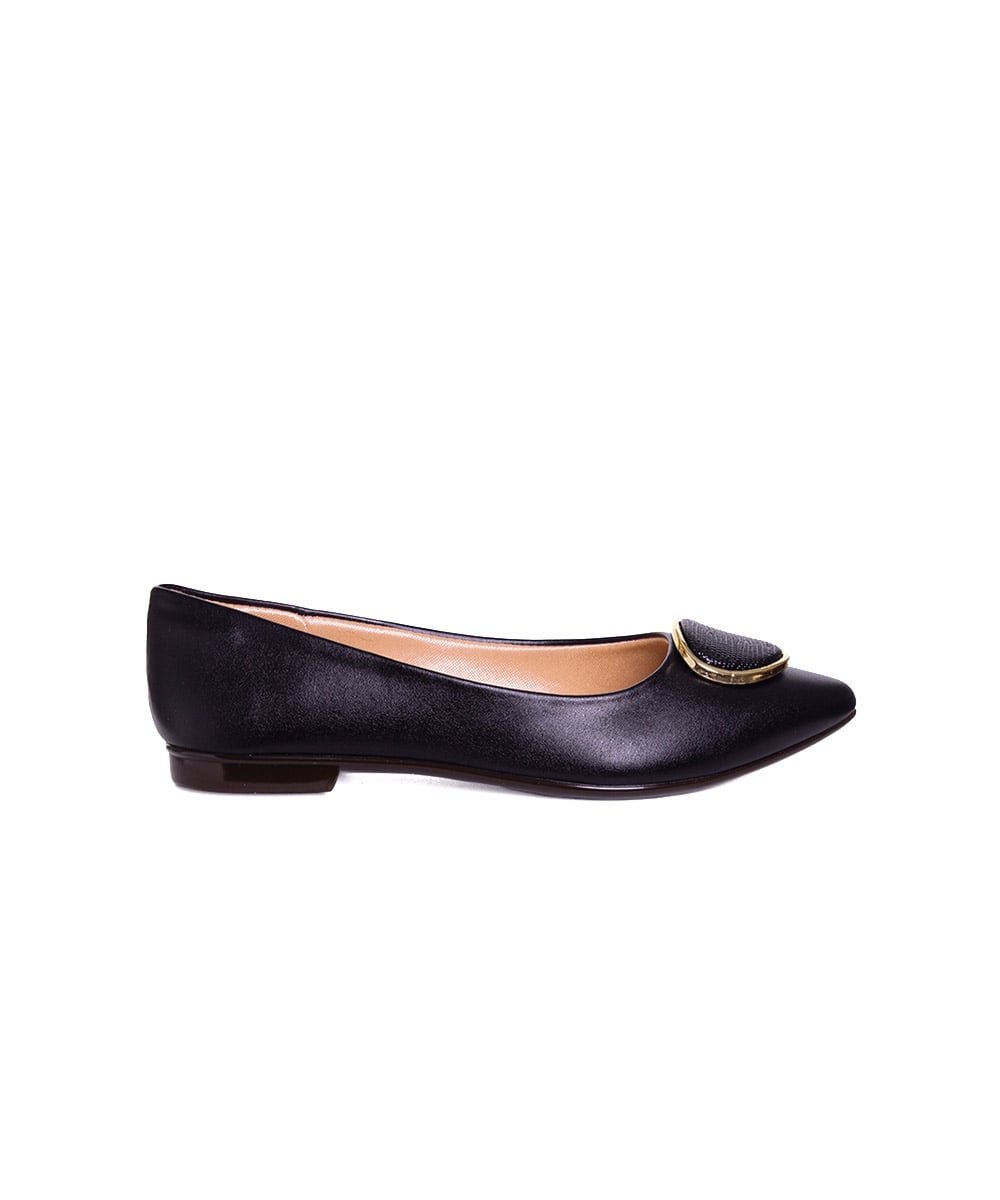 Sapatilha Feminina Pixolé Bico Fino Preto