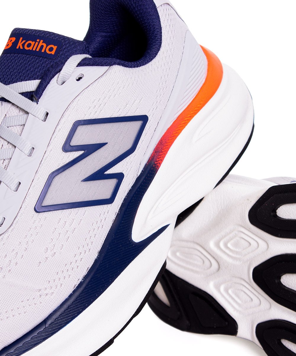 Tênis New Balance Fresh Foam Kaiha Cinza/Marinho Cinza 5