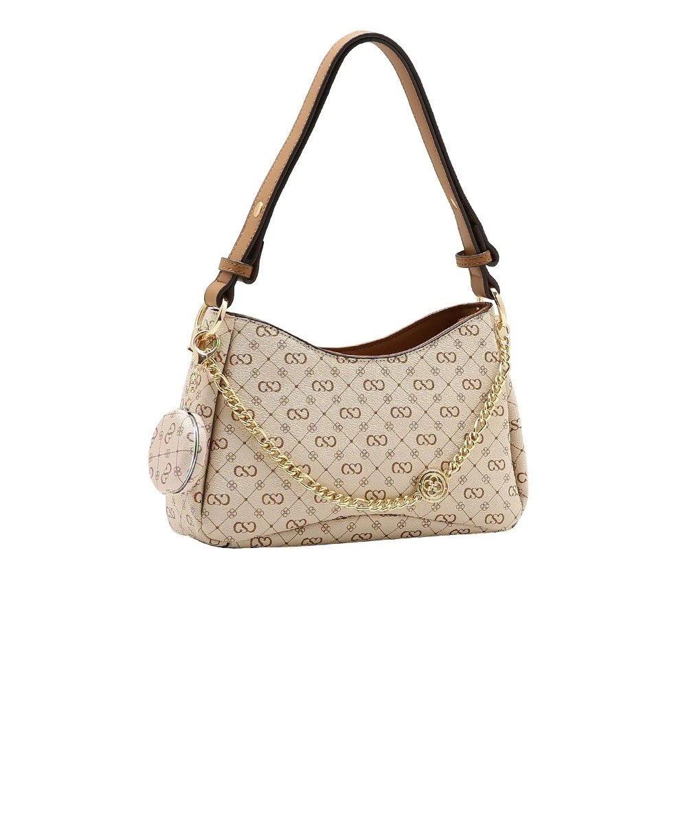 Bolsa Feminina Chenson Monograma Elegance Bege