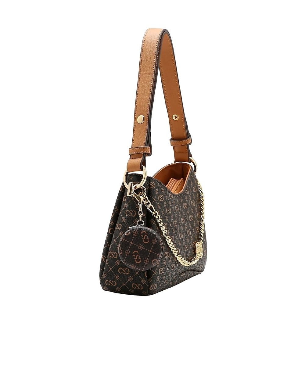 Bolsa Feminina Chenson Monograma Elegance Café Café 3