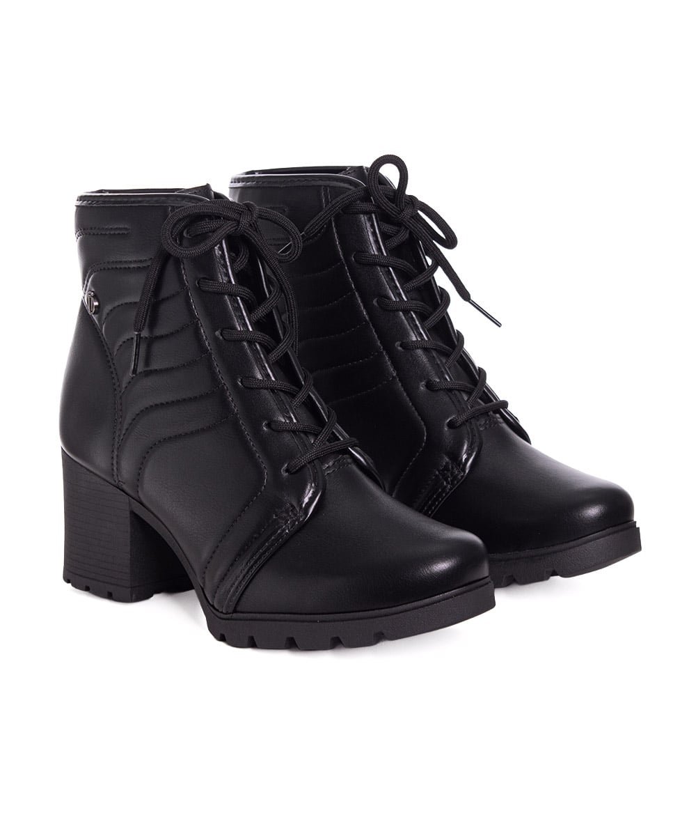 Bota Cano Curto Dakota Matelassê Preto Preto 3