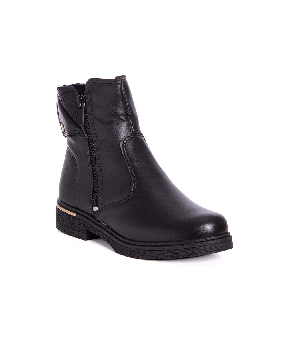 Bota Cano Curto Pink Cats Infantil Preto Preto 2