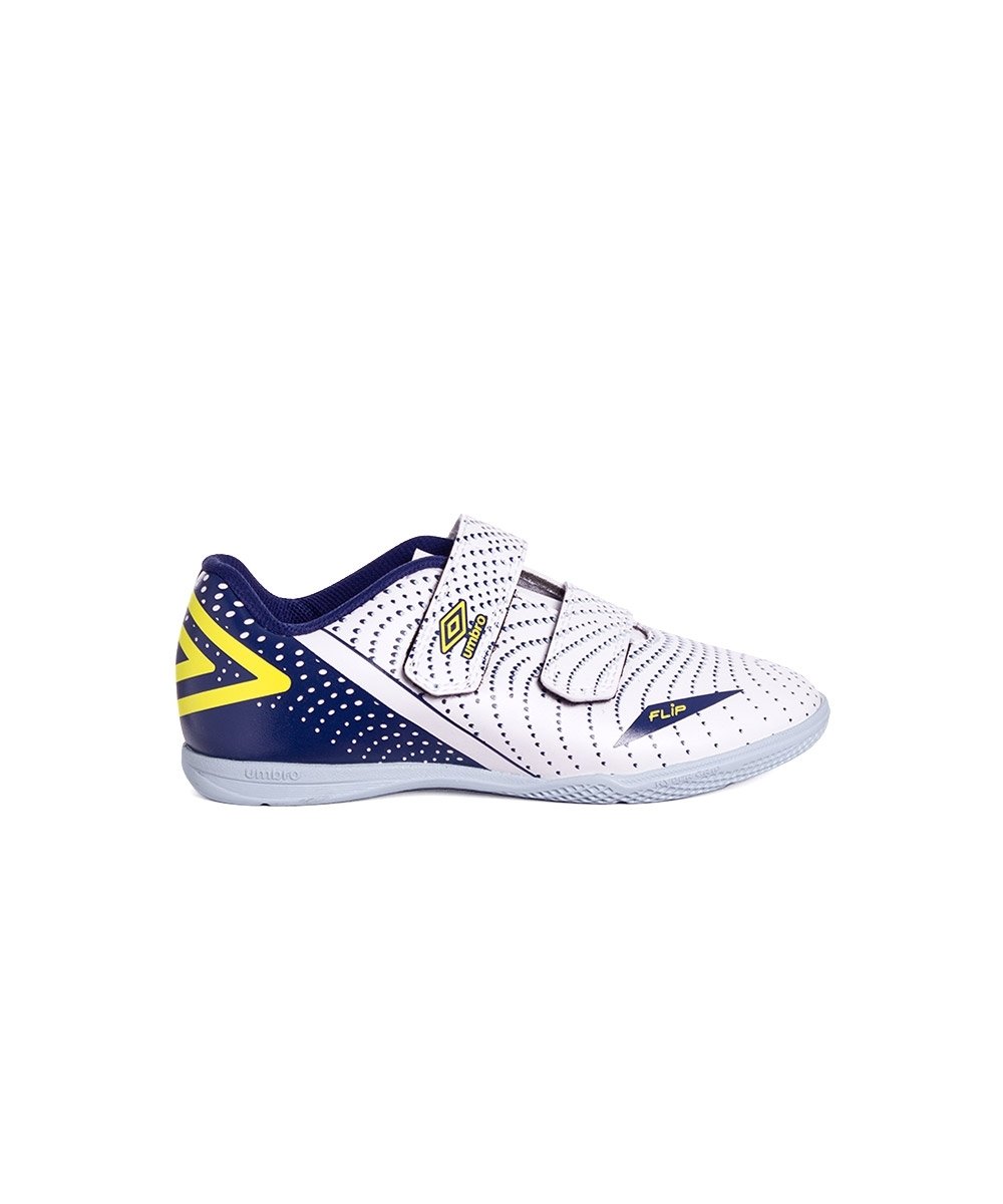 Chuteira Futsal Umbro Flip Kids U07fb00193 Branco/Azul