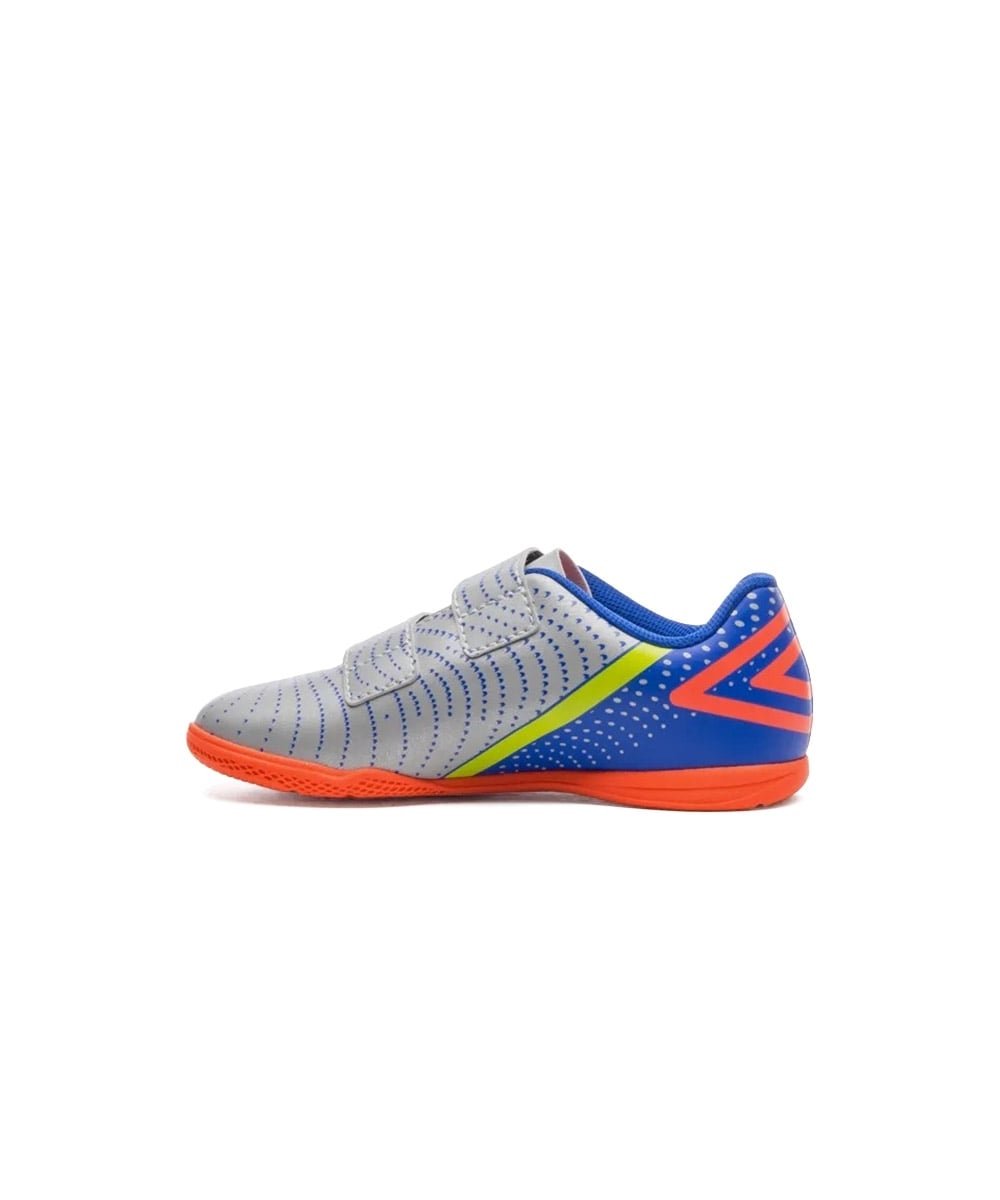 Chuteira Futsal Umbro Flip Kids U07fb00193 Cinza/Azul Cinza 2