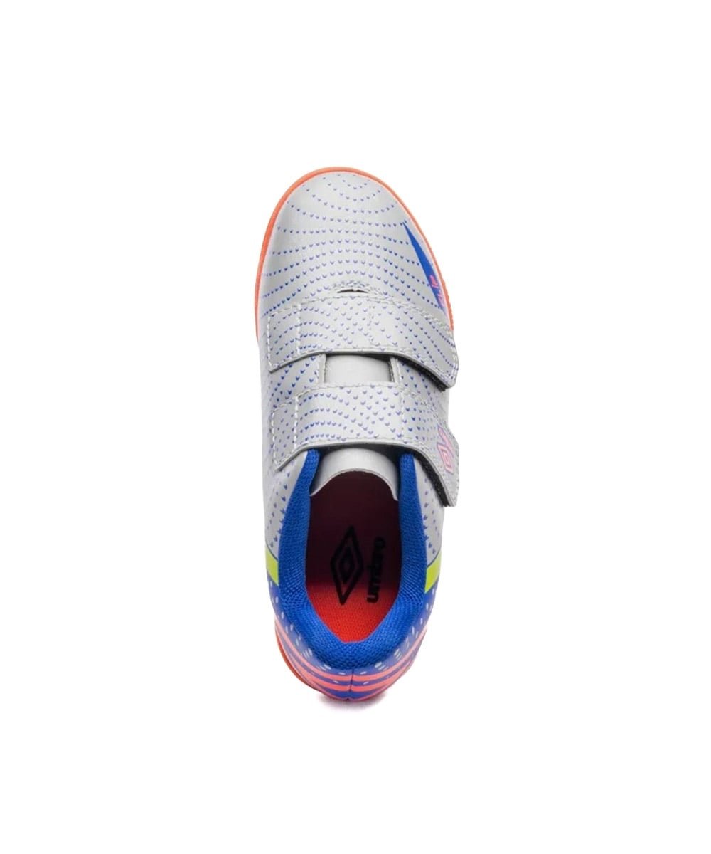 Chuteira Futsal Umbro Flip Kids U07fb00193 Cinza/Azul Cinza 4