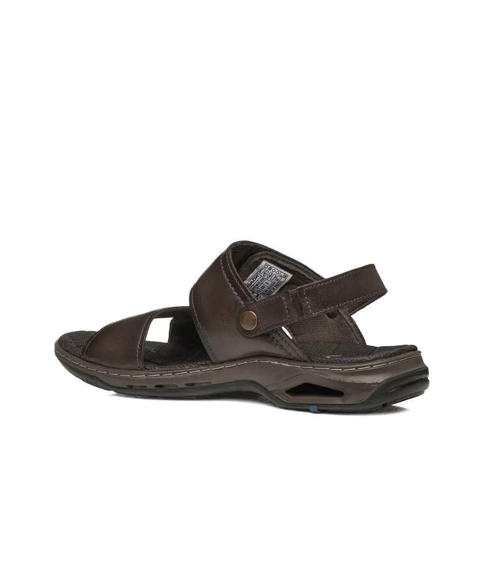 Sandália Pegada Masculina Couro Marrom Marrom 3