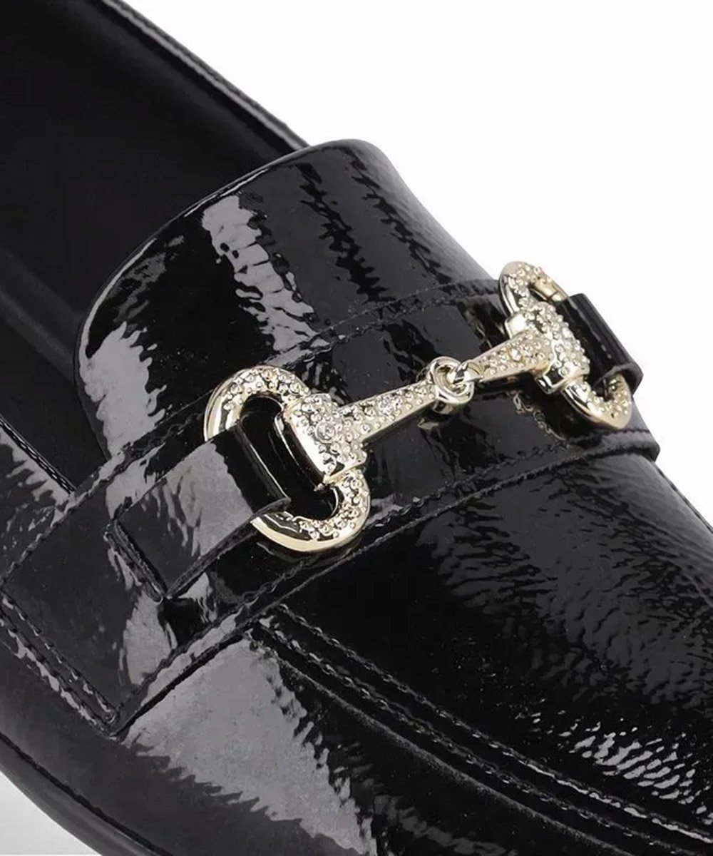 Sapato Loafer Piccadilly Raquel Salto Baixo Preto Preto 3