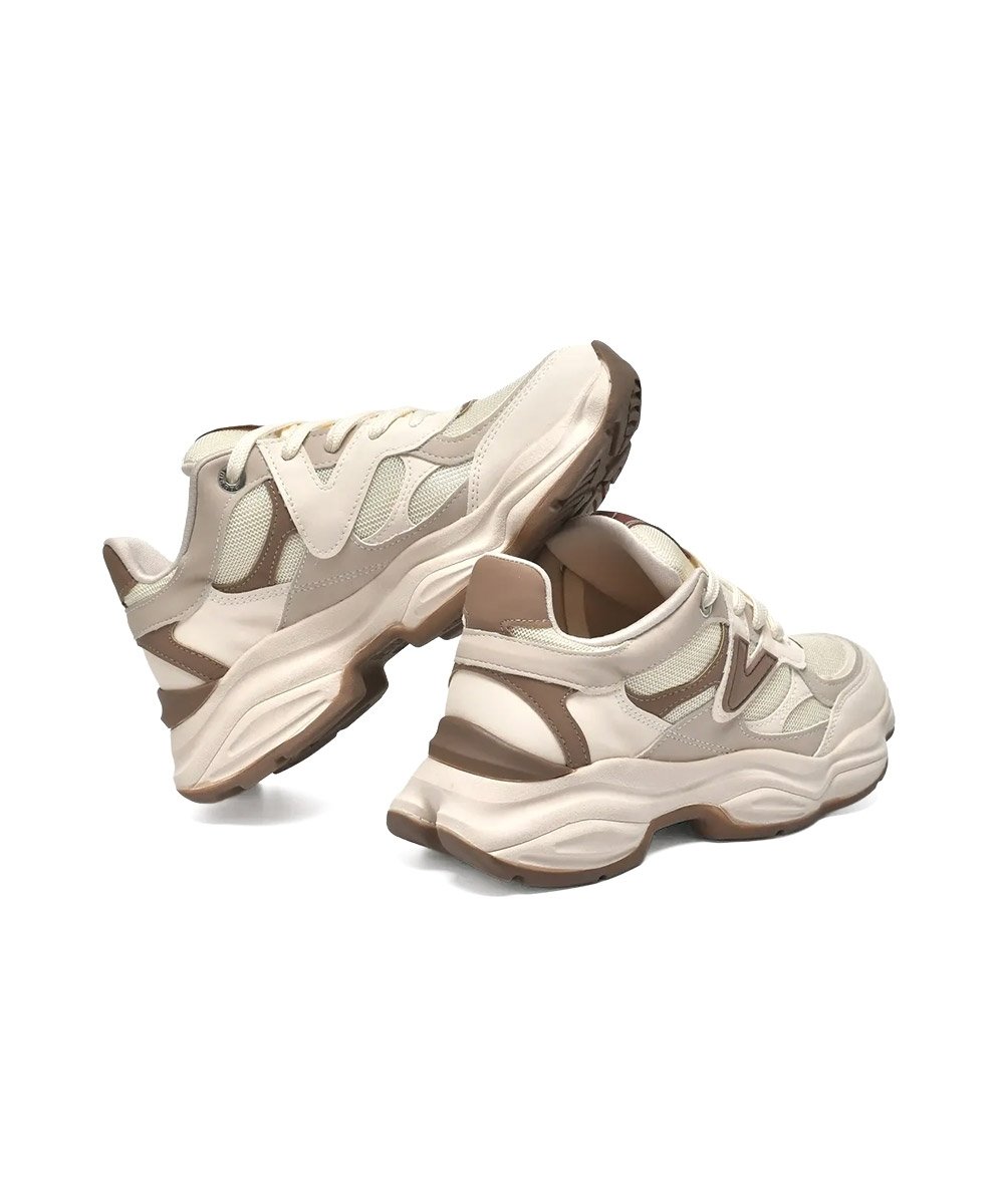Tênis Feminino Via Marte Casual Chunky Marfim Marfim 4