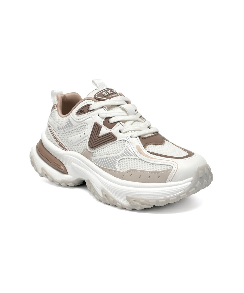 Tênis Feminino Via Marte Casual Skv Branco Branco 3