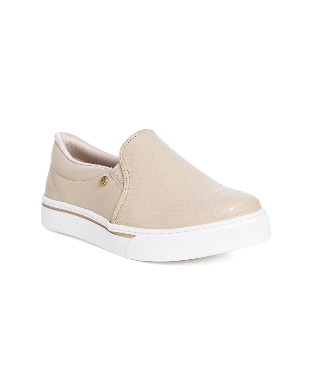 Tênis Feminino Via Marte Slip On Bege Bege 2