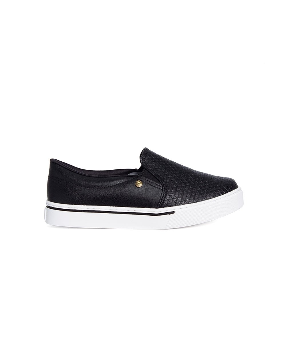 Tênis Feminino Via Marte Slip On Preto