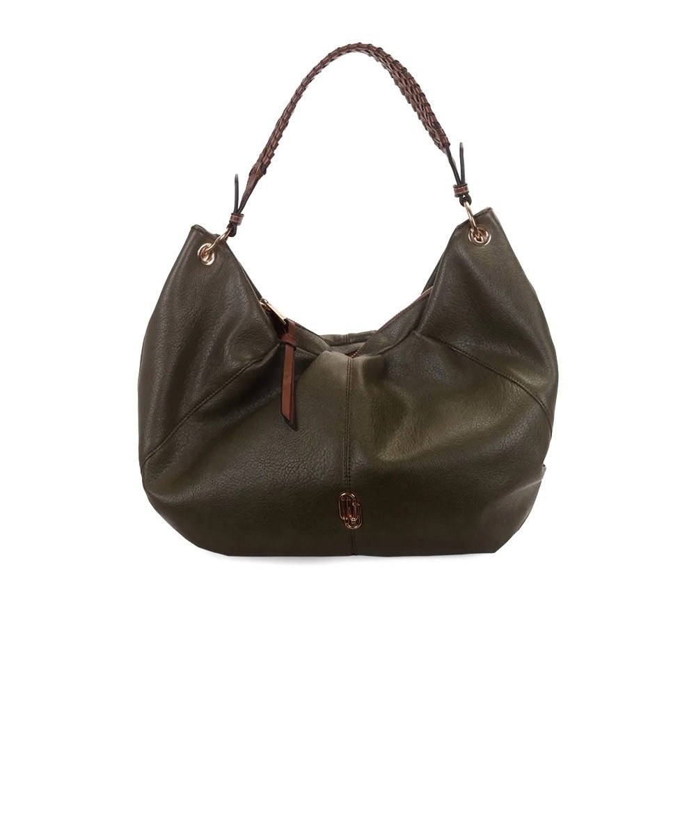 Bolsa Hobo Wj Grande Alça Trançada Verde