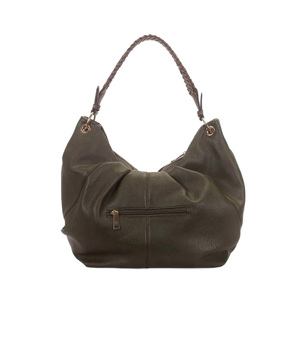 Bolsa Hobo Wj Grande Alça Trançada Verde Verde 3
