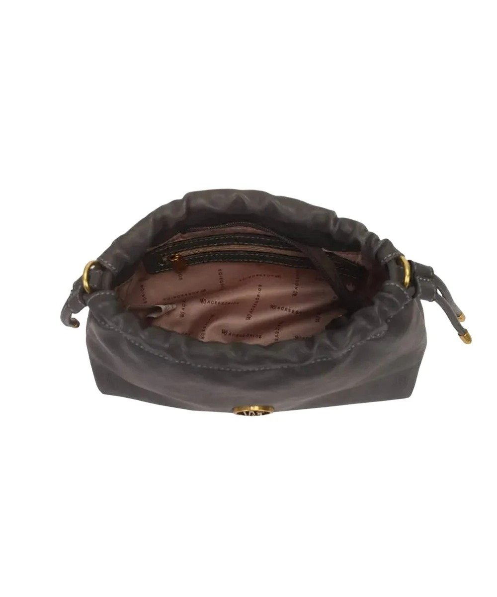 Bolsa Transversal Wj Hobo Cinza Cinza 4